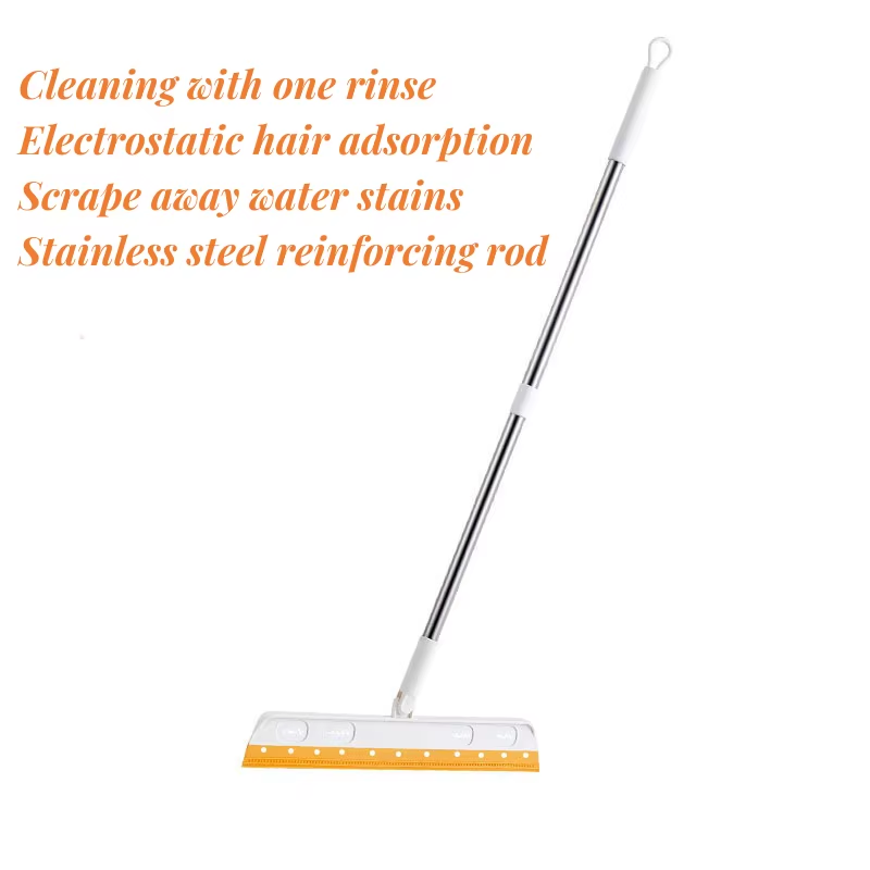 1Pc Magic Sweeper Dustless Scraper Sweep Bathroom Silicone Squeegee Sweeper Bath
