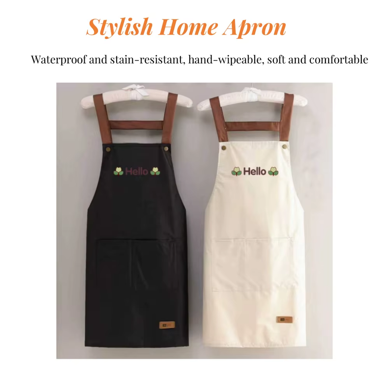 Waterproof Oil-Proof Apron Adult Sleeveless Apron Household Summer Apron Premium