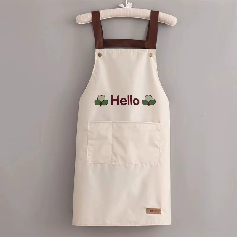 Waterproof Oil-Proof Apron Adult Sleeveless Apron Household Summer Apron Premium