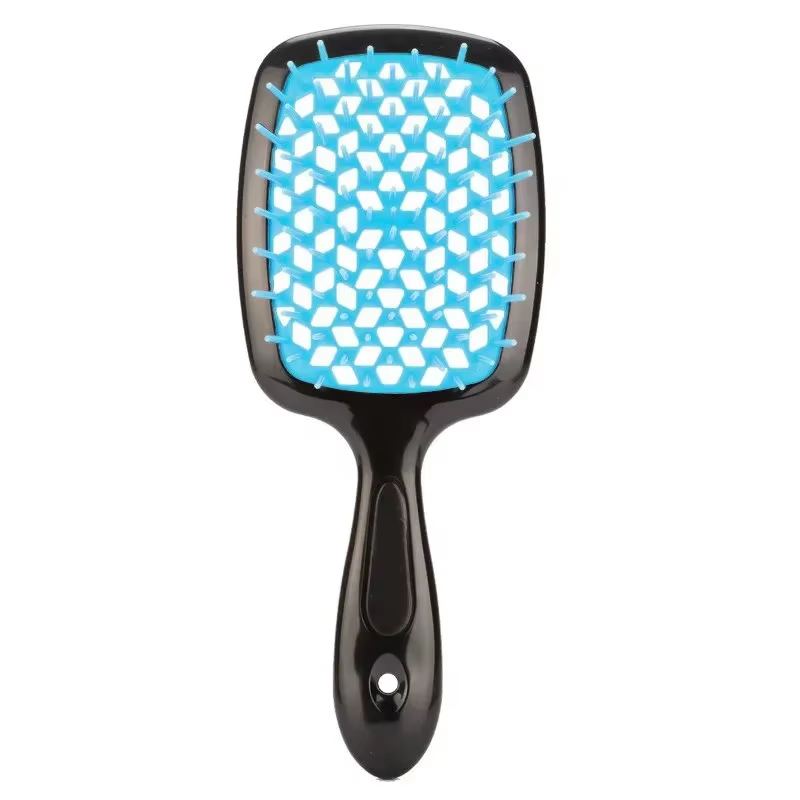 Hairdressing Hair Smoothing Honeycomb Curved Cutout Hair Brush Used for Styling