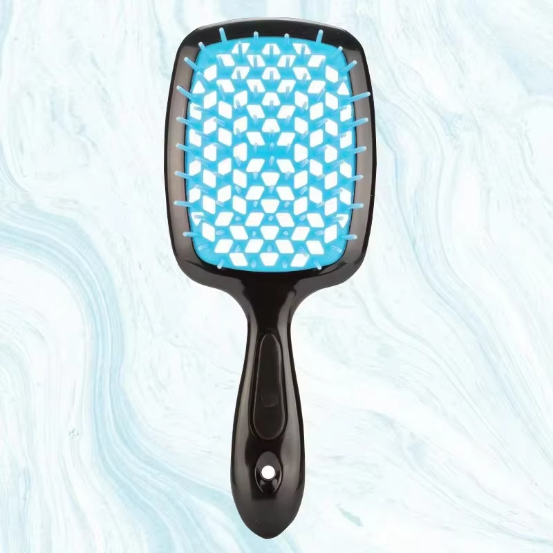 Hairdressing Hair Smoothing Honeycomb Curved Cutout Hair Brush Used for Styling