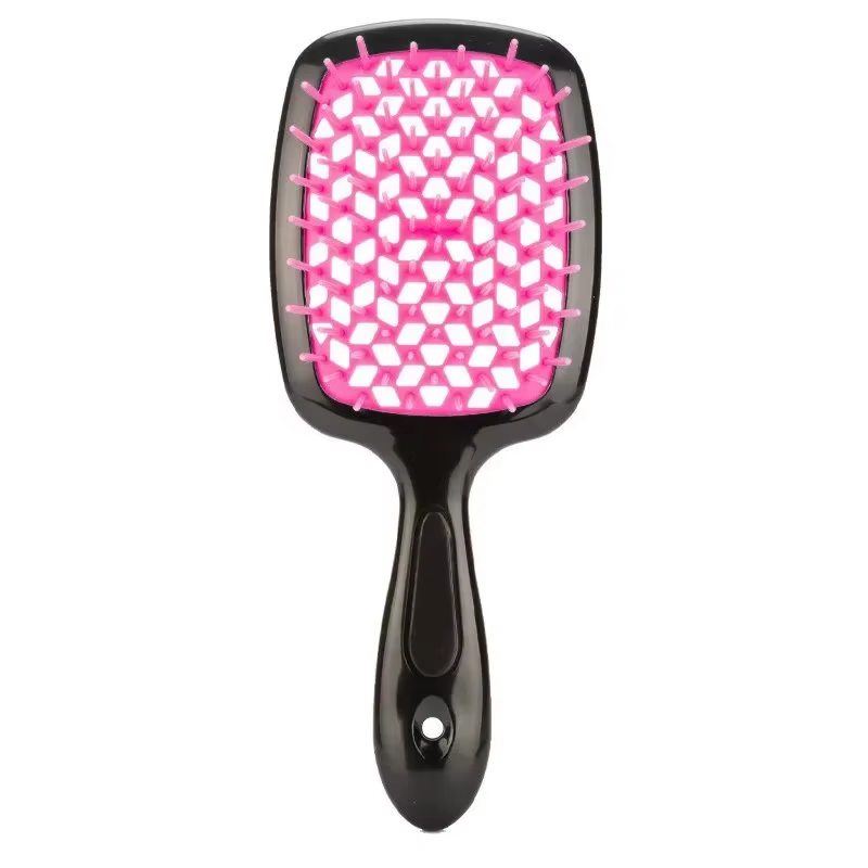 Hairdressing Hair Smoothing Honeycomb Curved Cutout Hair Brush Used for Styling
