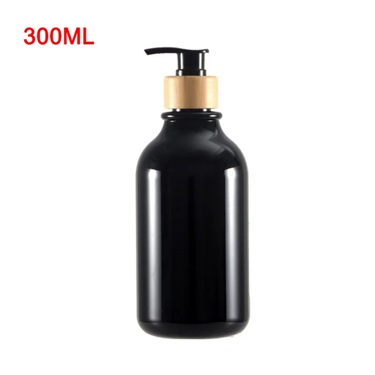 300/500Ml Soap Pump Dispenser Bathroom Shampoo Kitchen Dish Wood Pump Bottle Ref