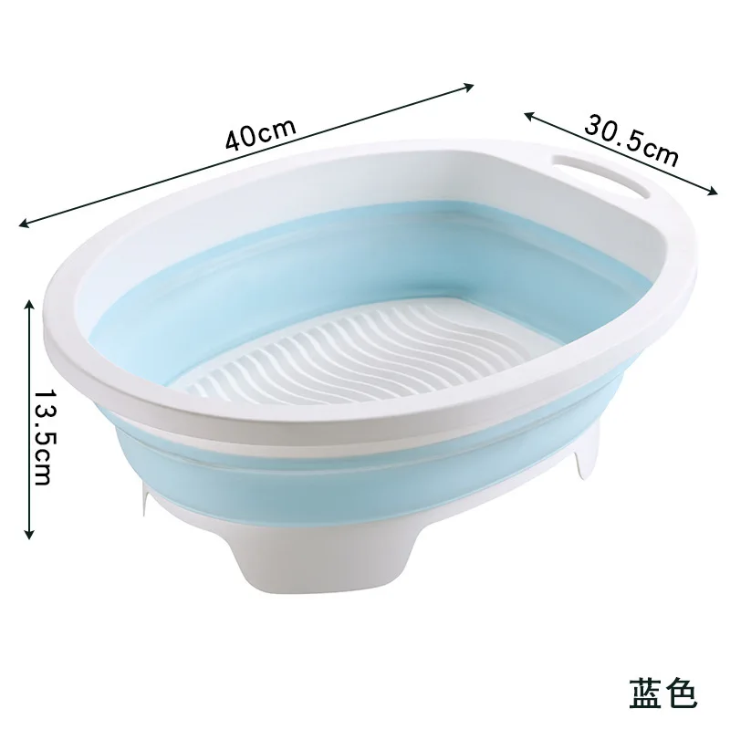 Portable Hand Washing Foldable Basin with Brush Home School Dormitory Washboard