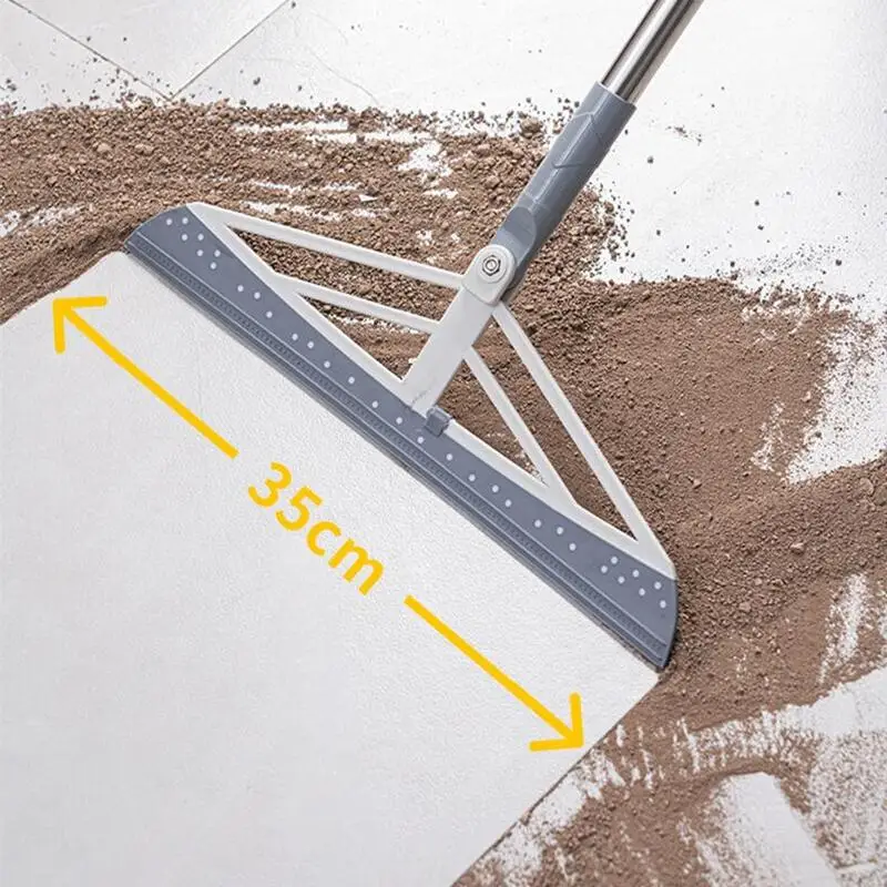 180 Rotatable Magic Rubber Broom Silicone Mop Hand Dust Brooms Home Floor Clean