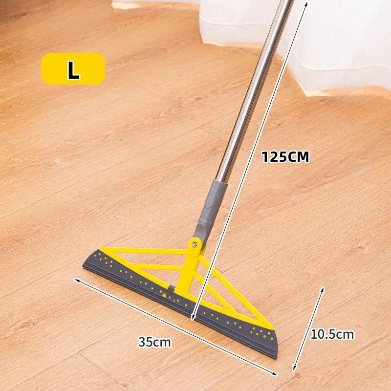 180 Rotatable Magic Rubber Broom Silicone Mop Hand Dust Brooms Home Floor Clean