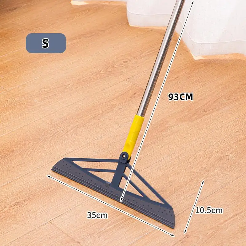 180 Rotatable Magic Rubber Broom Silicone Mop Hand Dust Brooms Home Floor Clean