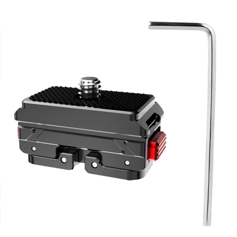 Quick Release Action Camera Tripod Adapter Mount Plate 1/4 Screw 1/4 Thread 2-Pr