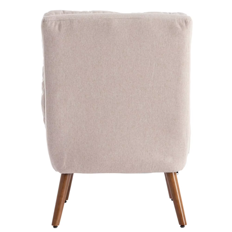 Armchairs with Footrest, 5-Level Adjustable Backrest, Tiltable Chair with Side P