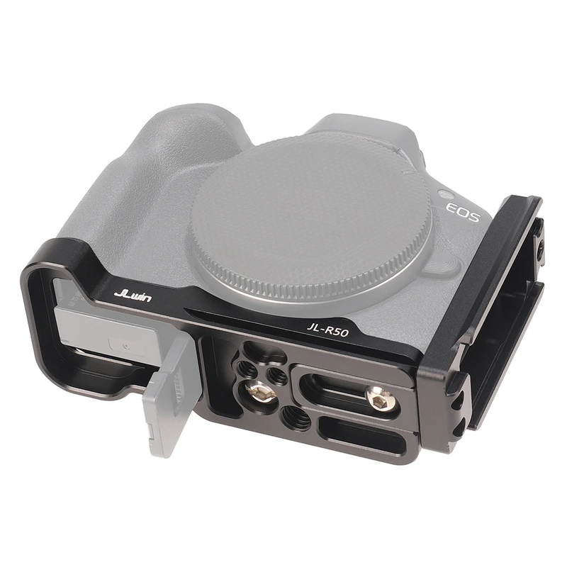 Foldable L-Bracket for Canon EOS R50 Tripod Kit Vlogging L Plate Holder Hand Gri