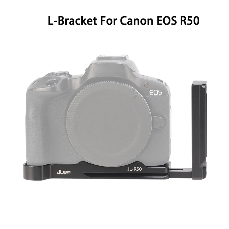Foldable L-Bracket for Canon EOS R50 Tripod Kit Vlogging L Plate Holder Hand Gri