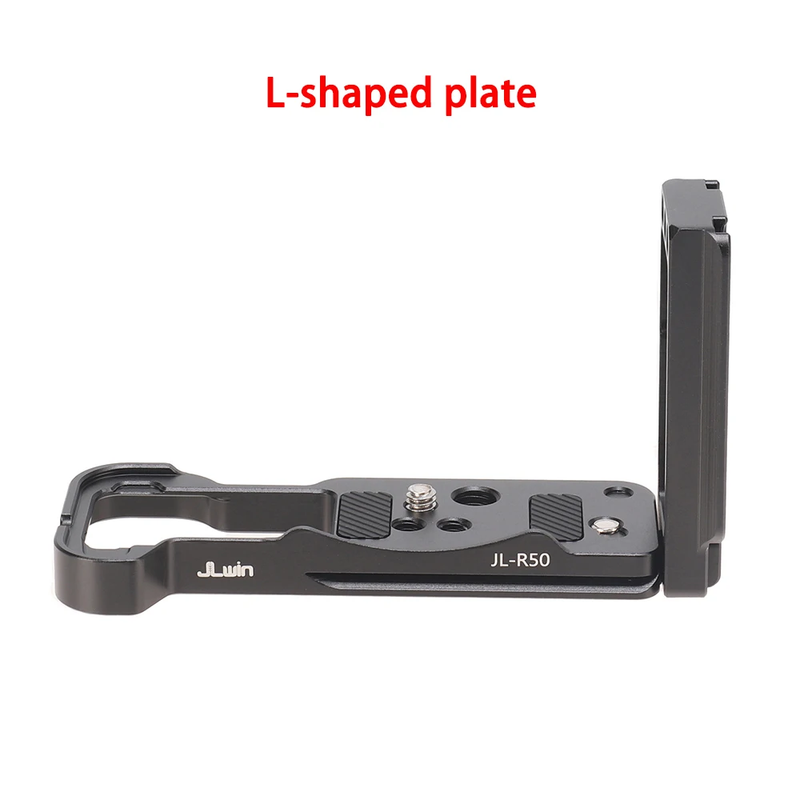 Foldable L-Bracket for Canon EOS R50 Tripod Kit Vlogging L Plate Holder Hand Gri