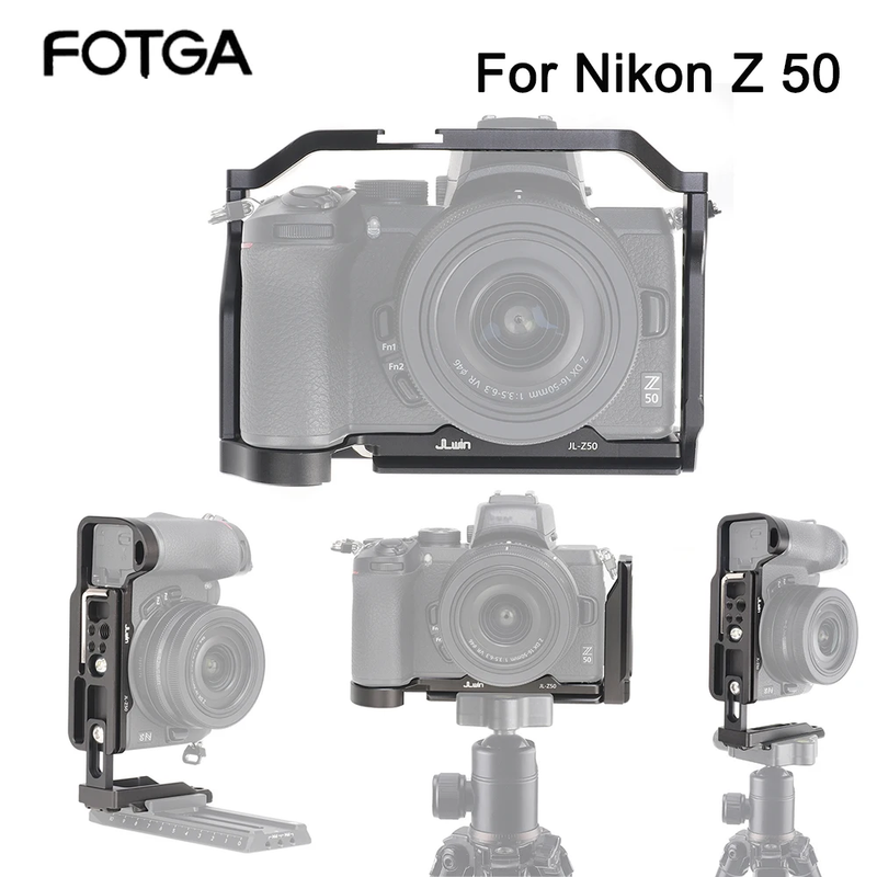 FOTGA Camera Cage Z50 DSLR Camera Cage for Nikon Z 50 Rabbit Cage Camera Rig Ved