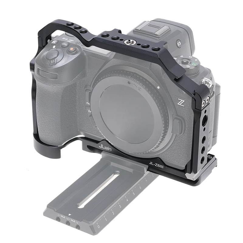 Z6III Camera Cage Wooden Side Handle Top Hand Grip Quick Release Plate Cage Rig