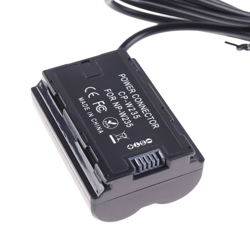 NP-W235 Power Adapter Dummy Battery with Dc5.5*2.1Mm Male Cable Kit for Fujifilm