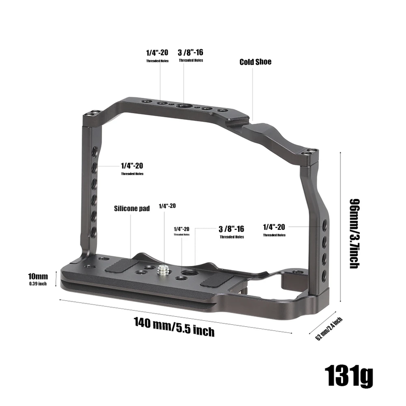 FOTGA Camera Cage Z30 DSLR Camera Cage for Nikon Z 30 Rabbit Cage Camera Rig Ved