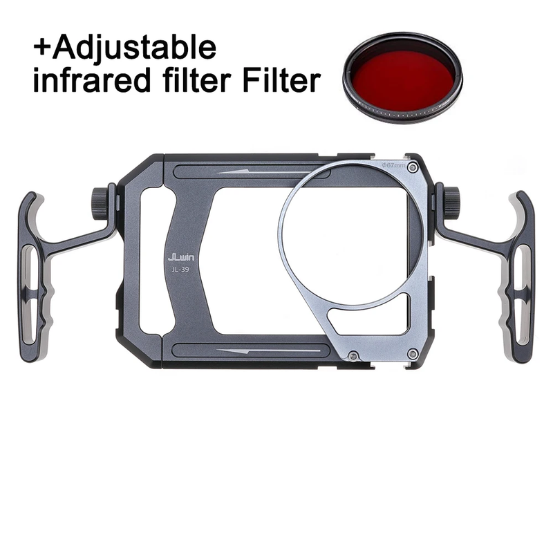 Universal Smartphone Cage Video Rig with Handles 67Mm Filter Adapter Phone Cage