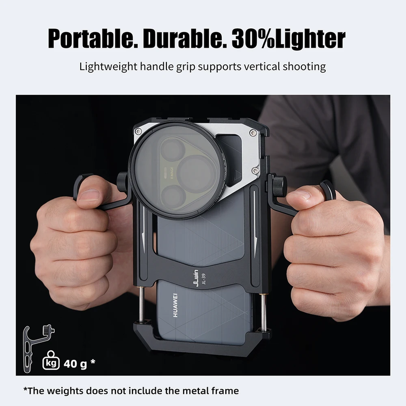 Universal Smartphone Cage Video Rig with Handles 67Mm Filter Adapter Phone Cage