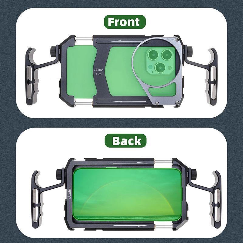 Universal Smartphone Cage Video Rig with Handles 67Mm Filter Adapter Phone Cage