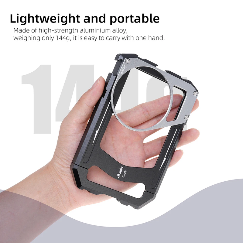 Universal Smartphone Cage Video Rig with Handles 67Mm Filter Adapter Phone Cage