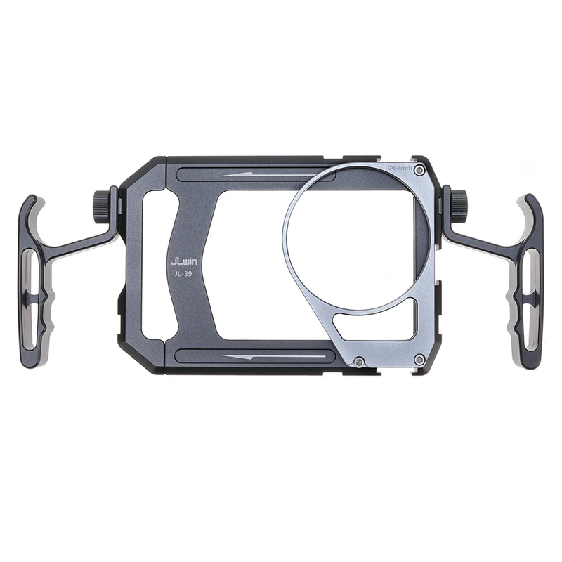 Universal Smartphone Cage Video Rig with Handles 67Mm Filter Adapter Phone Cage