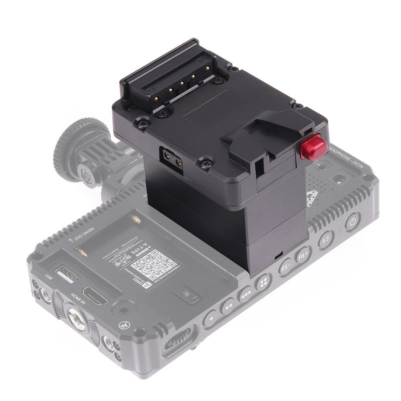 Mini Nano V-Lock Mount Plate Adapter to NP-F970 Battery Power Supply for Monitor