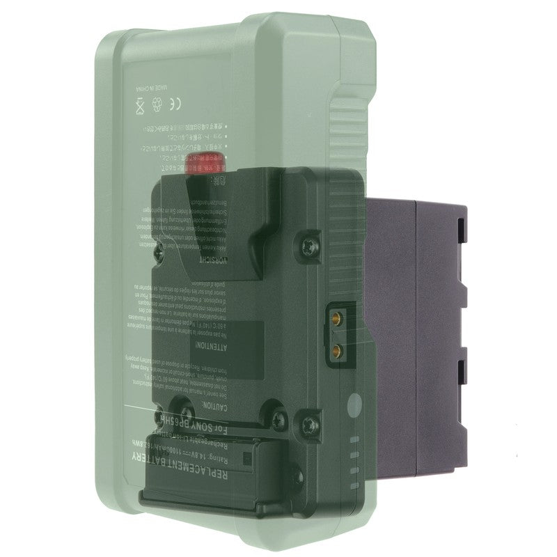 Mini Nano V-Lock Mount Plate Adapter to NP-F970 Battery Power Supply for Monitor