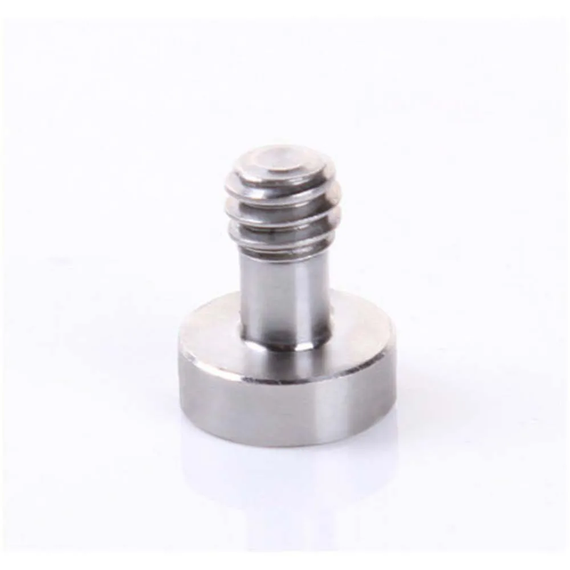 Flat Hex Stainless 1/4'' Screw for DV Camera Tripod Ballhead Quick Release Plate