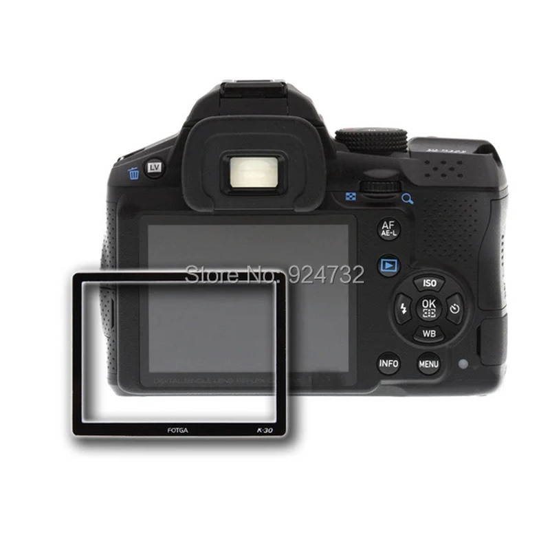 Optical Glass LCD Screen Guard Hard Protector for Pentax K30 K-30 Camera