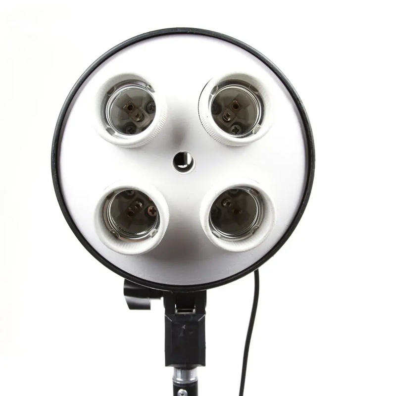 4 in 1 E27 Light Lamp Bulb Head Bracket Umbrella Holder for Photo Studio Softbox
