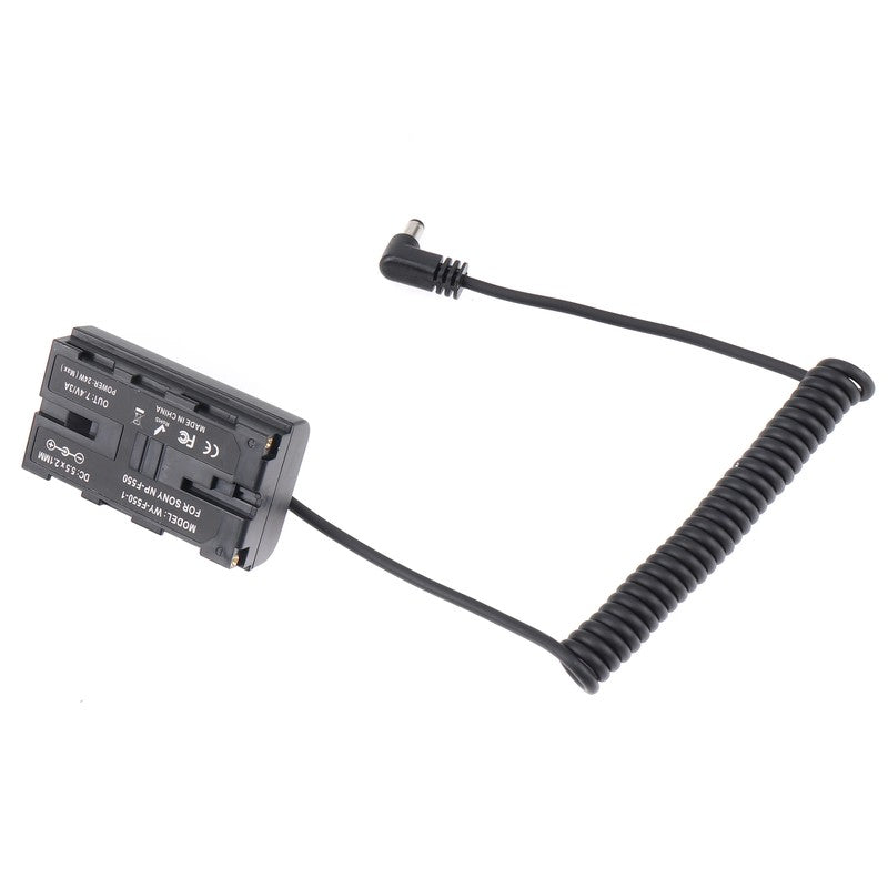 Power Supply NP-F Dummy Battery DC Coupler Replacement of NP-F960/750/770/970 wi