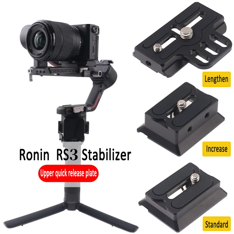 FOTGA Tripod Plate Quick Release Plate Small Camera Plate Quick Clamp PU Plate f