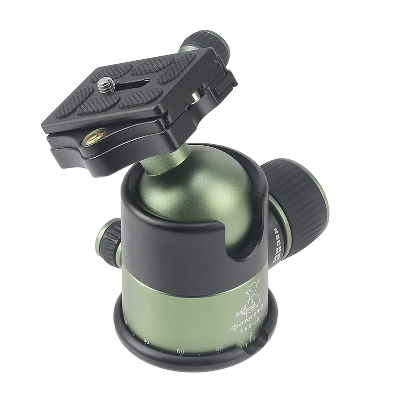 Universal 20KG Metal Heavy Duty Camera Tripod Ball Head W/ QR Quick Release Plat