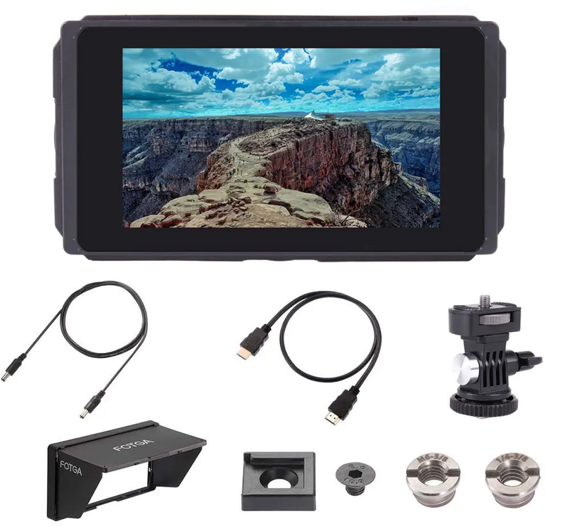 Monitor C50 5 Inch 3G SDI 3D-LUT Camera Monitor 2000Nit HD IPS Touchscreen Camer