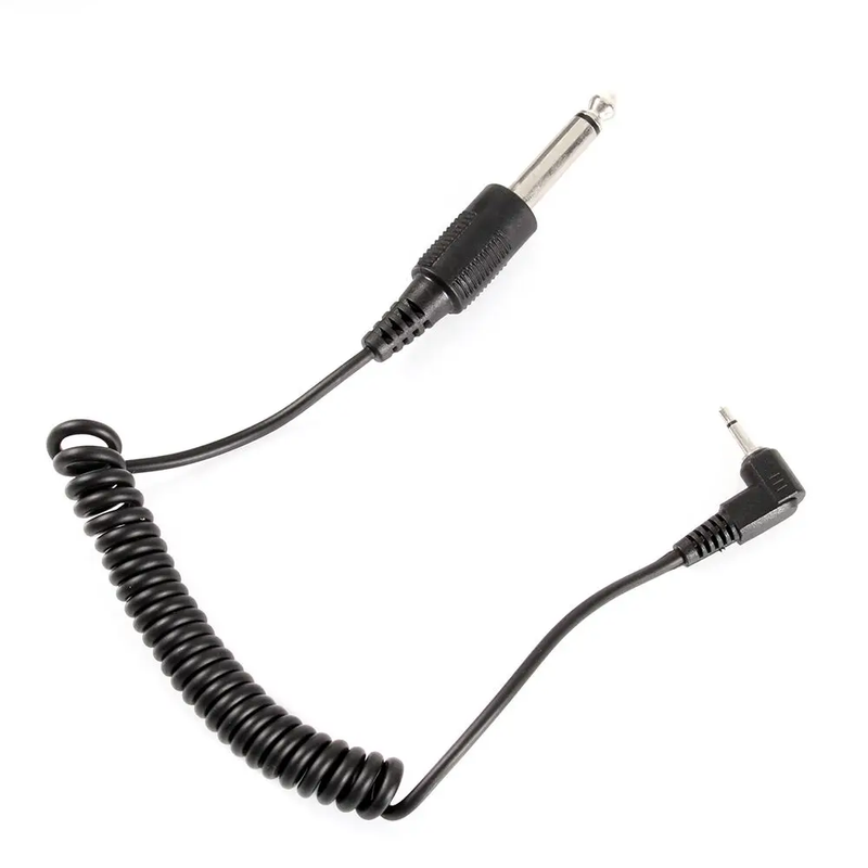 2.5Mm to 6.35Mm Male Sync Cord Spring Coiled Cable for Yongnuo RF-602 Flash Trig