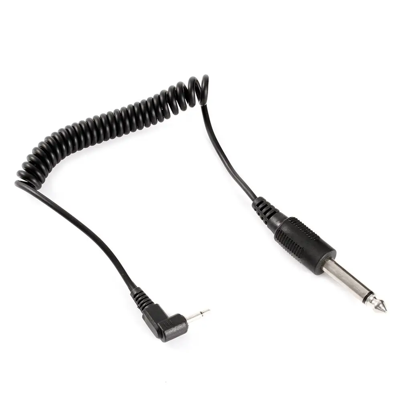2.5Mm to 6.35Mm Male Sync Cord Spring Coiled Cable for Yongnuo RF-602 Flash Trig