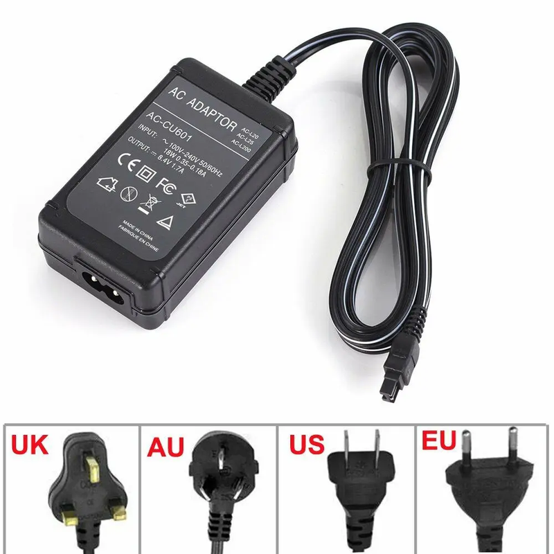 AC Power Adapter Charger for Sony AC-L25A AC-L25B AC-L25C AC-L200 DCR-PC109E DCR
