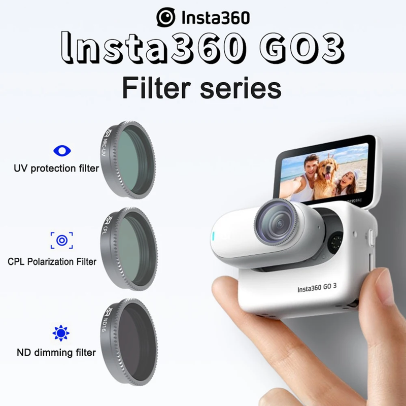 For Insta360 Go 2/3 Lens Filters ND8 ND16 ND32 MCUV CPL Set Night Filter for Ins