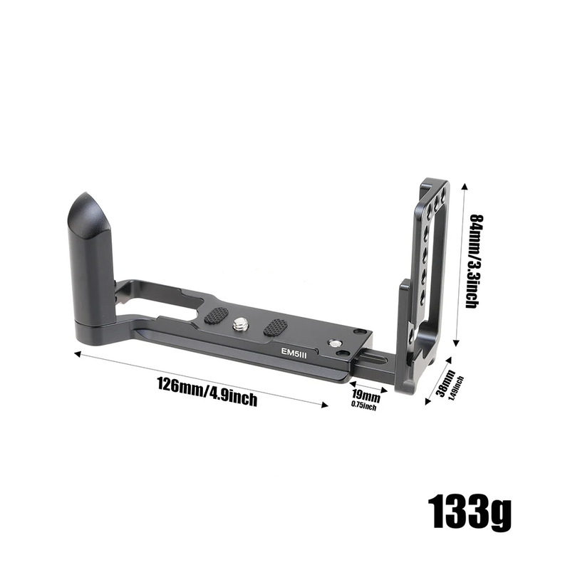 FOTGA Quick Release Plate QR Vertical Bracket Camera Hand Grip for Olympus EM5 I