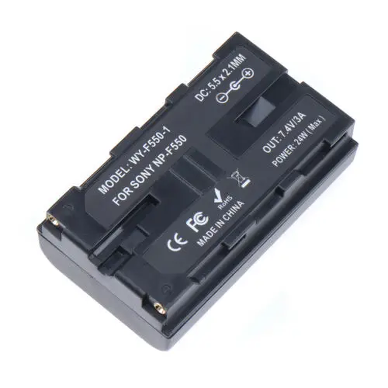 Power Adapter NP-F Dummy Battery DC Coupler NP-F550/750/970 W/ 2 DC Input Output