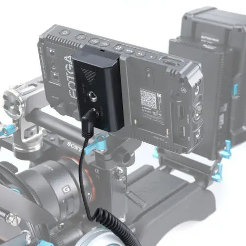 Power Adapter NP-F Dummy Battery DC Coupler NP-F550/750/970 W/ 2 DC Input Output