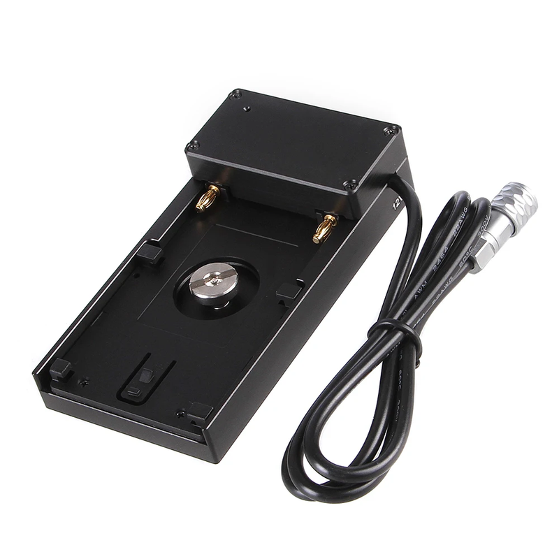 12V Mount Plate Adapter for Sony NP-F970 F960 F770 F750 F570 F550 Battery to Bla