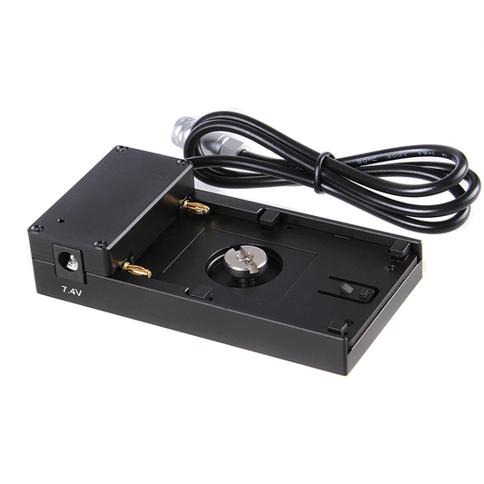 12V Mount Plate Adapter for Sony NP-F970 F960 F770 F750 F570 F550 Battery to Bla