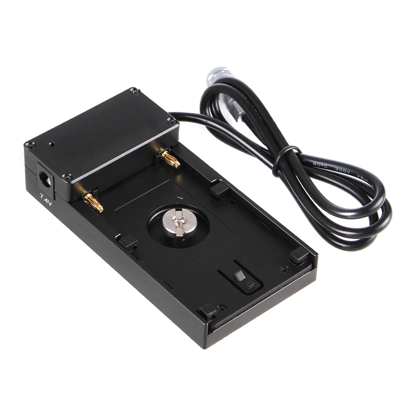 12V Mount Plate Adapter for Sony NP-F970 F960 F770 F750 F570 F550 Battery to Bla