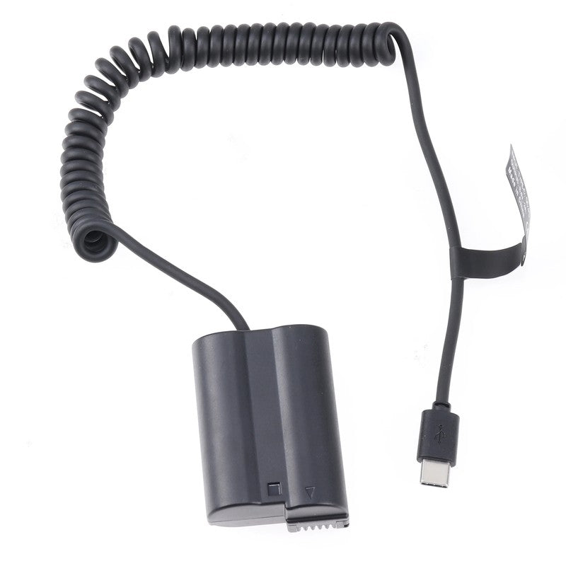 EN-EL15 Dummy Battery Adapter +Type C Cable for Nikon D500 D600 D610 D750 D780 D