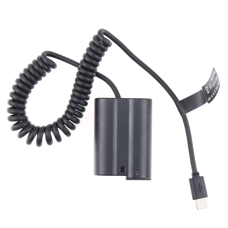 EN-EL15 Dummy Battery Adapter +Type C Cable for Nikon D500 D600 D610 D750 D780 D