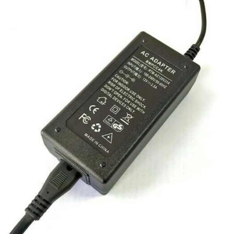 12V 2.5A AC-BMPCC4K Power Adapter Charger for BMPCC4K BMPCC 4K Blackmagic Pocket