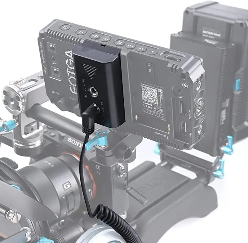 Power Adapter D-Tap Connector to NP-F Dummy Battery Replacement of NP-F960 /750/