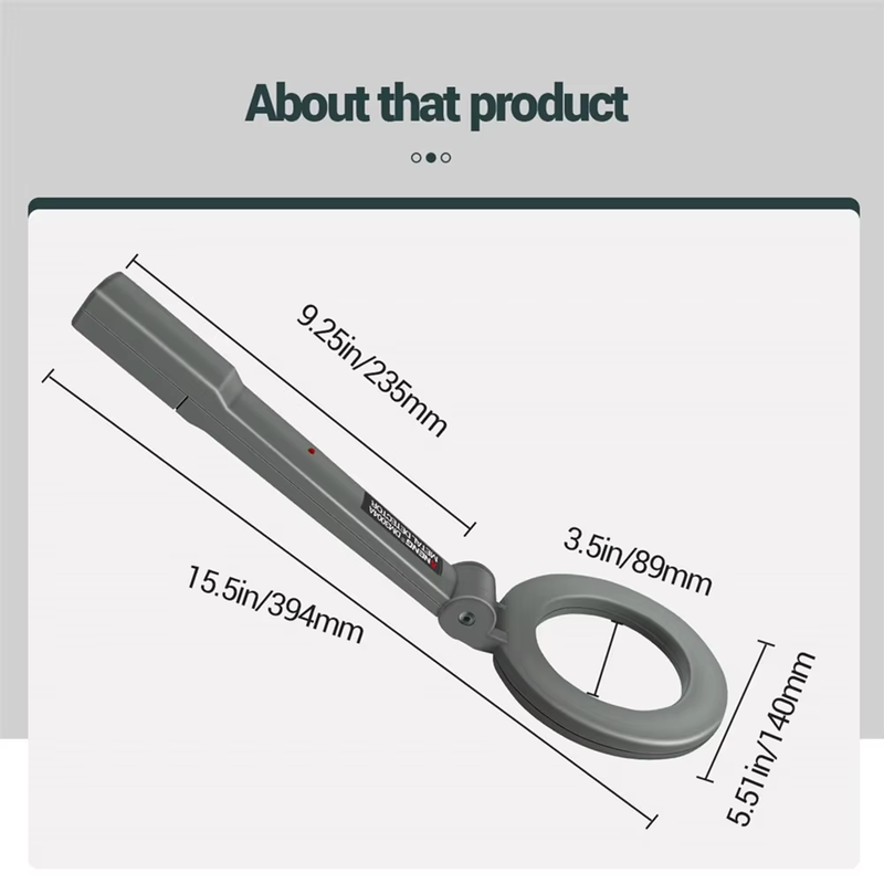 ANENG DM3004A Professional Metal Detector Handheld Pinpointer Alarm High Sensiti