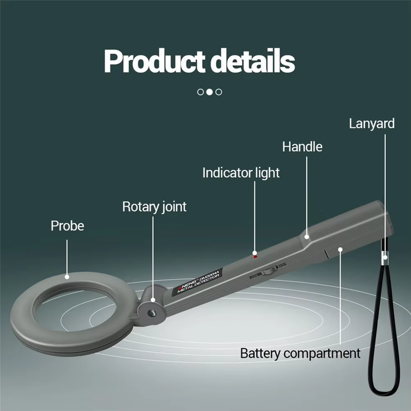 ANENG DM3004A Professional Metal Detector Handheld Pinpointer Alarm High Sensiti